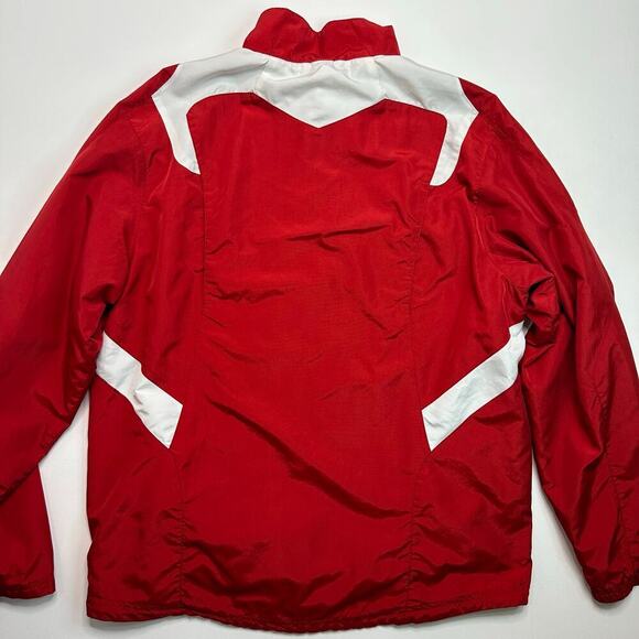Adidas University of Nebraska Nylon Quarter Zip Pullover Jacket - Picture 6 of 7